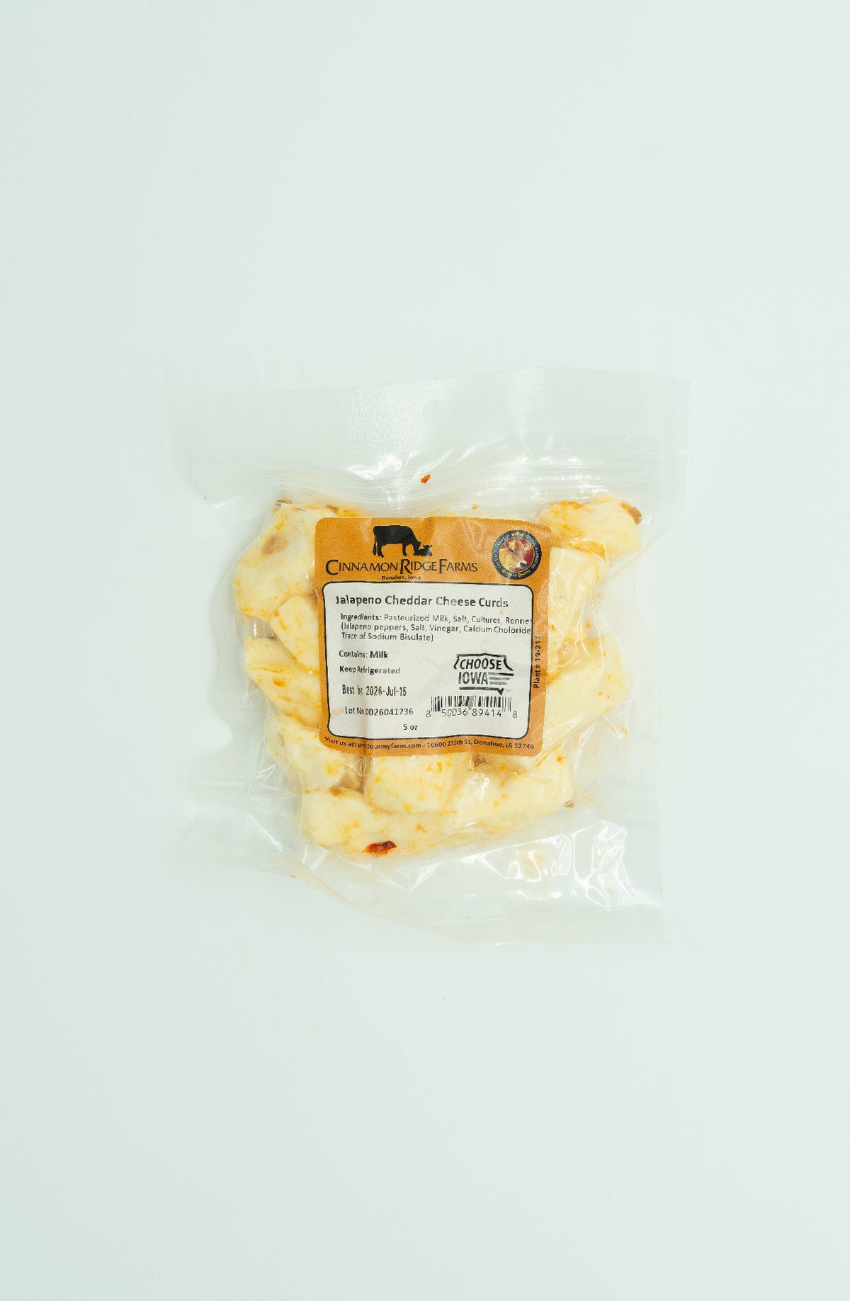 Jalapeño Cheese Curds - Bulk per pound