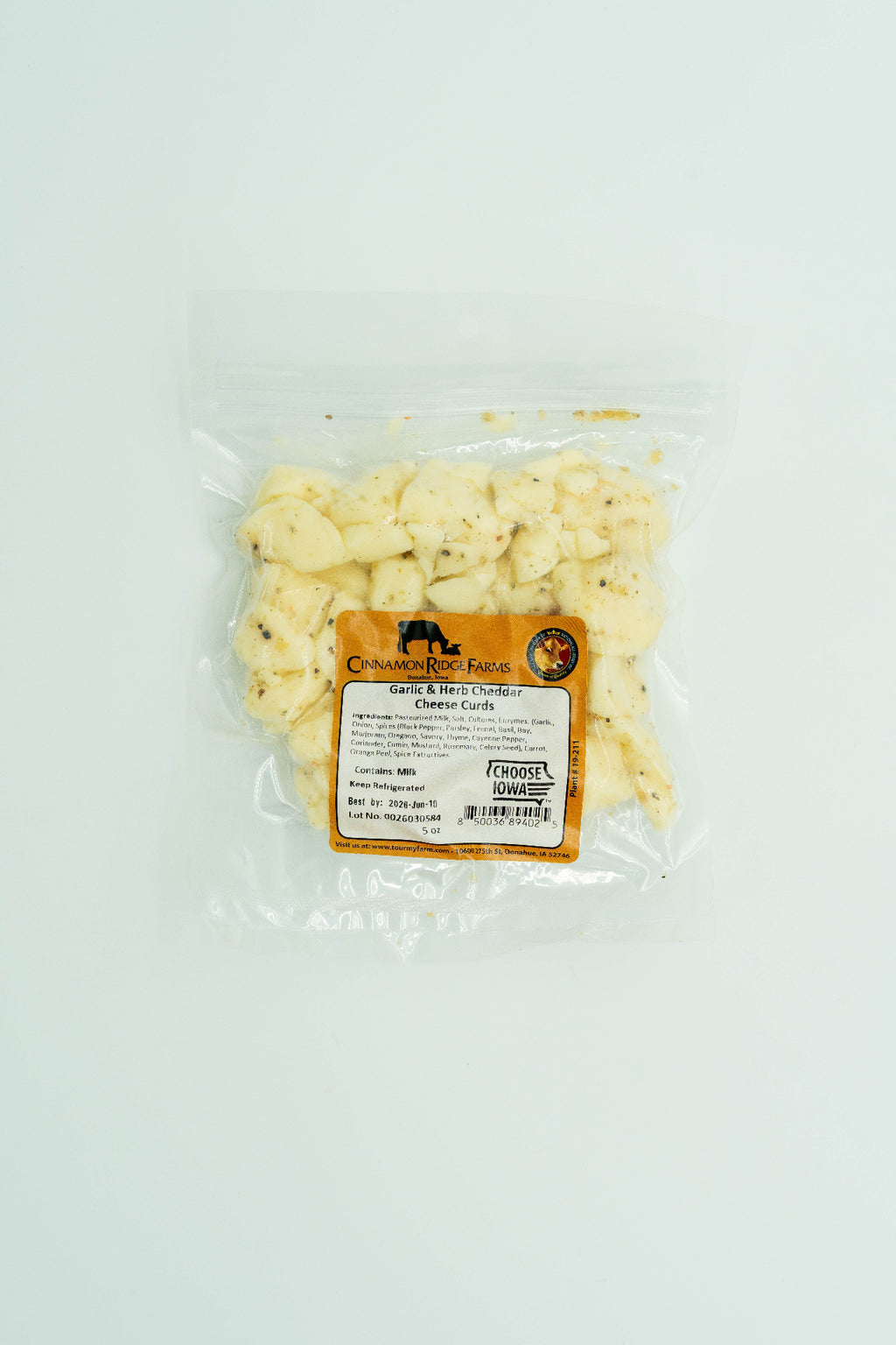 Garlic & Herb Cheddar Curds 5oz