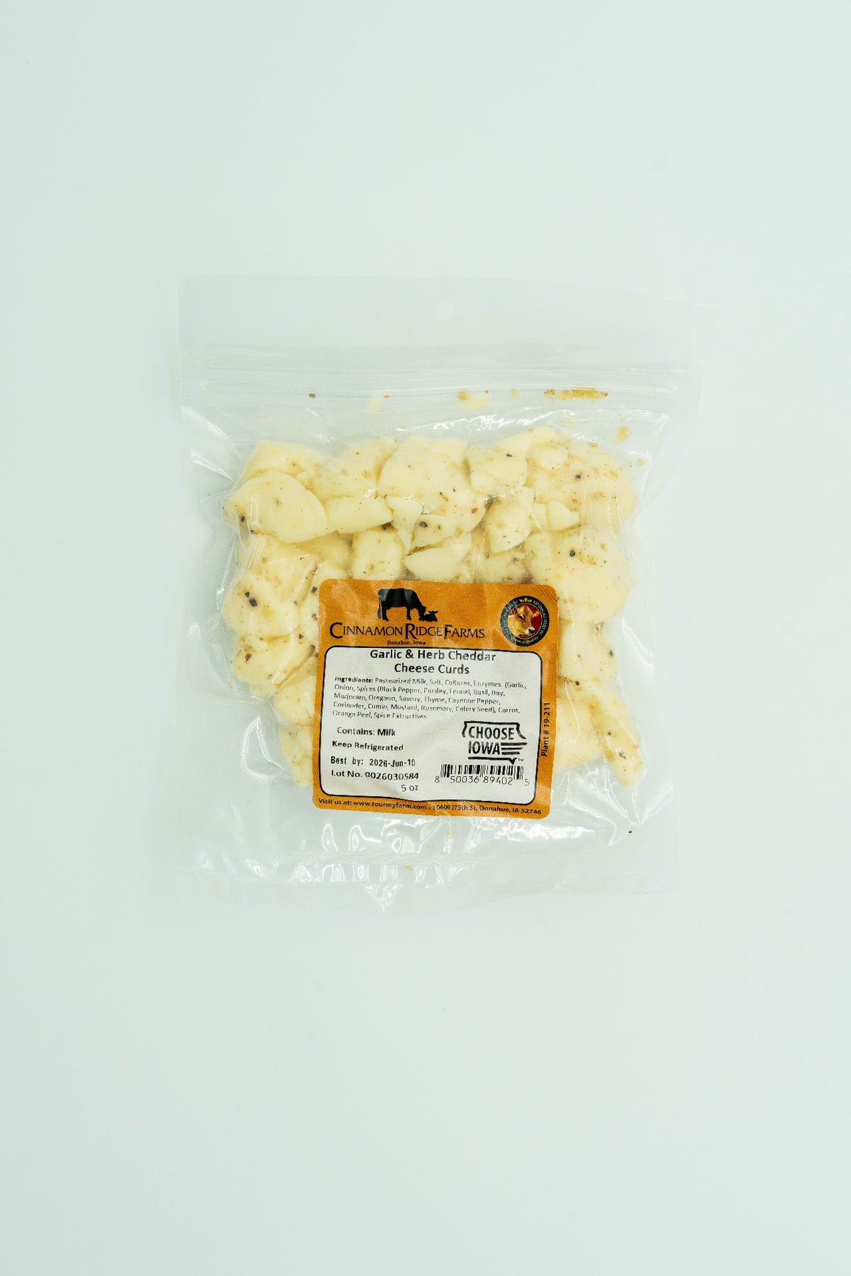 Garlic & Herb Cheddar Curds 5oz