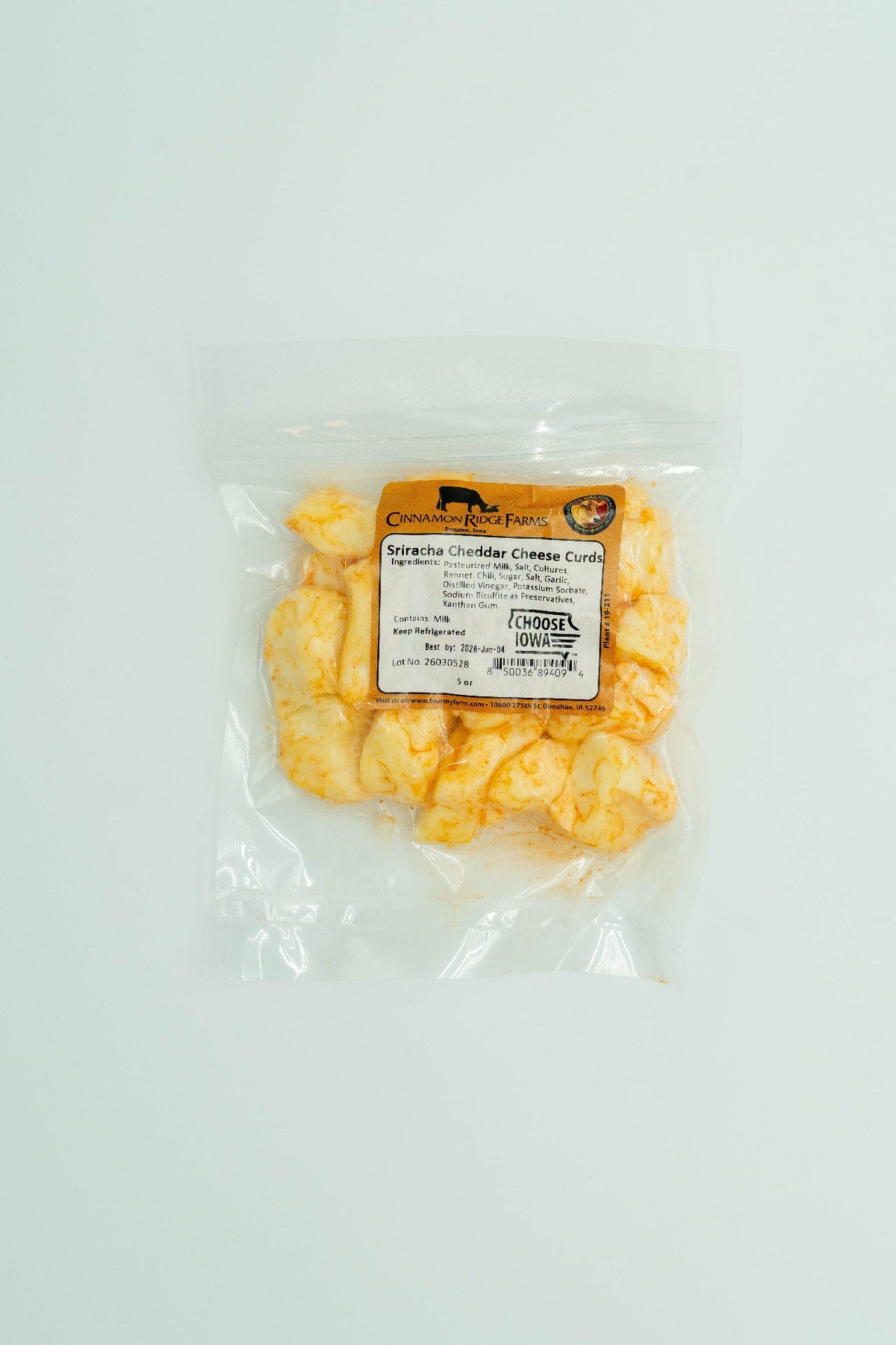 Sriracha Cheddar Curds — Wholesale