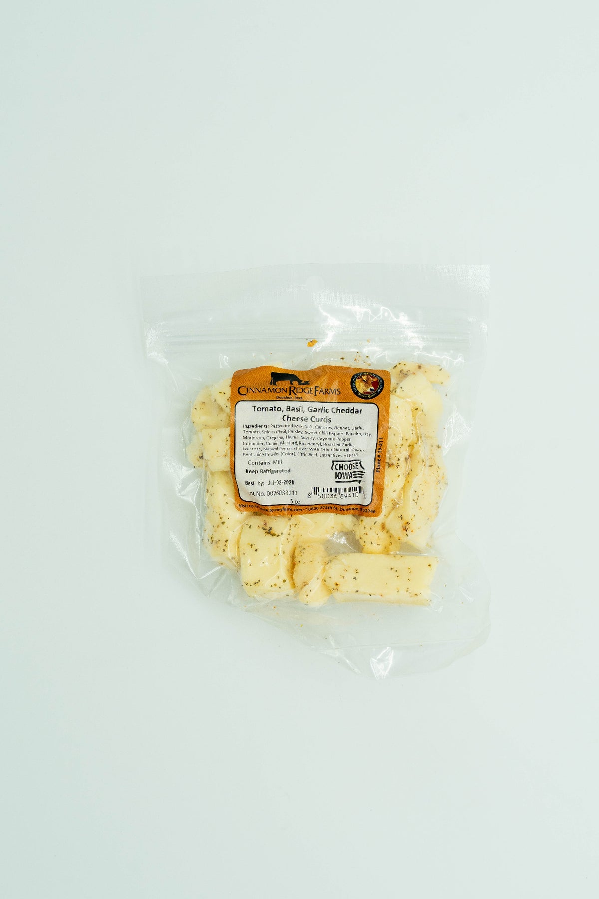 Tomato Basil Garlic Curds - Bulk per pound