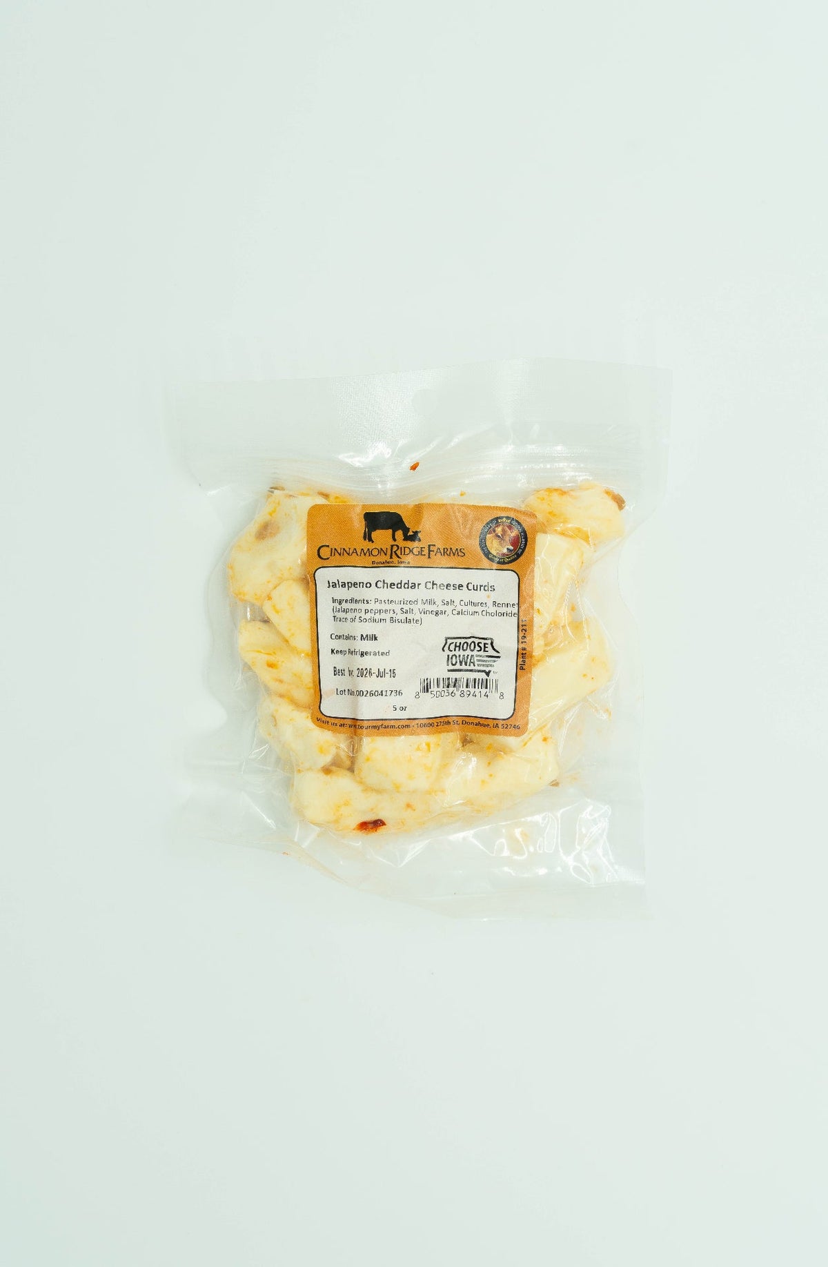 Jalapeño Cheddar Cheese Curds — Wholesale