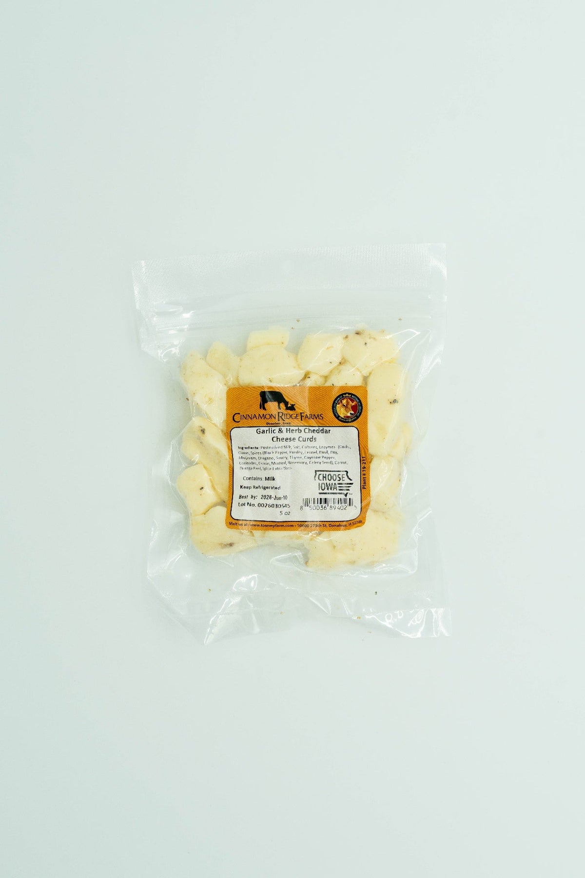 Garlic & Herb Cheddar Curds — Wholesale